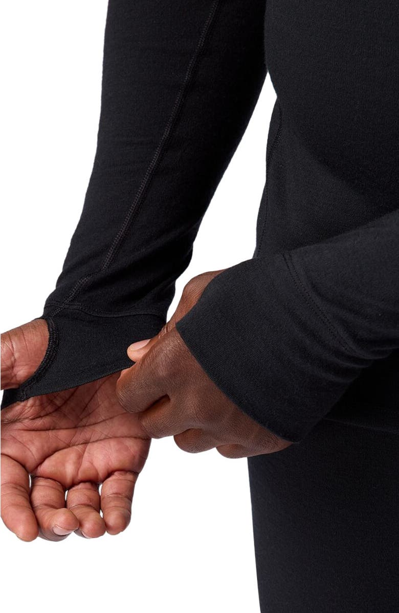 Backcountry Cedars Rws Merino Mid-Wt Baselayer 1/4-Zip Top - Men
s, Alternate, color, Black