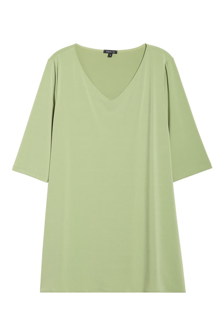 Handkerchief Hem Tunic Top, Alternate, color, PISTACHIO