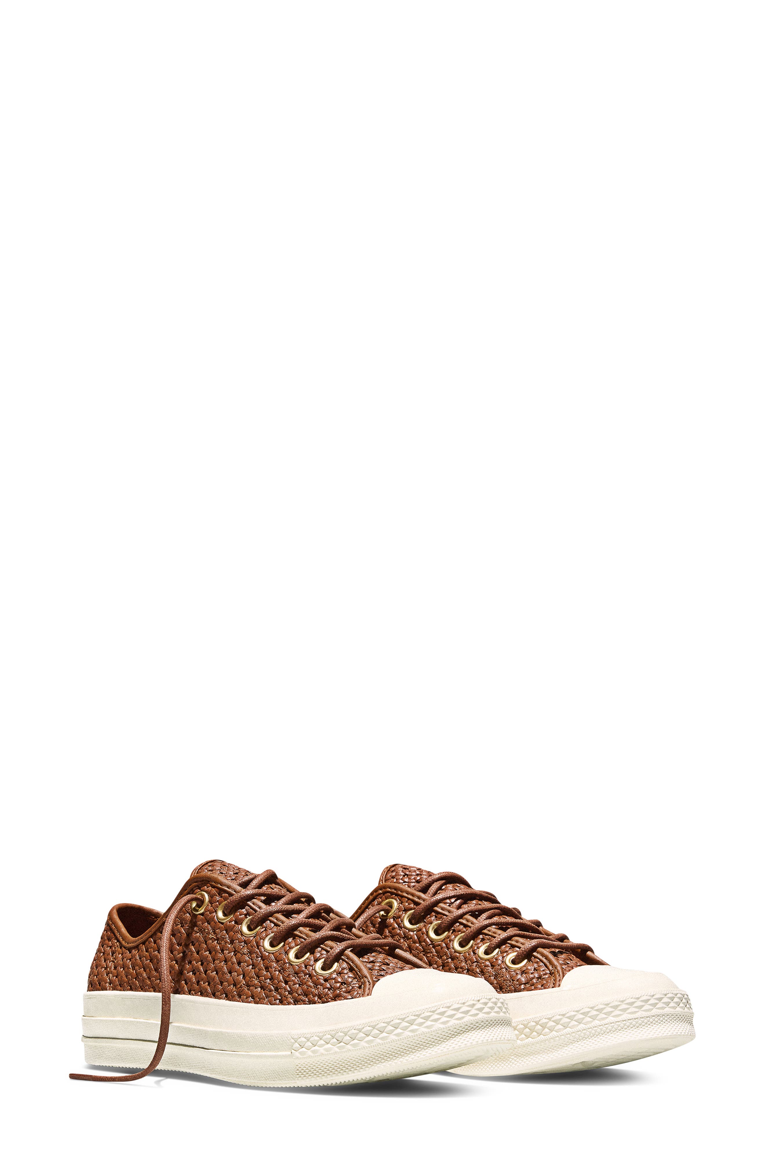 Converse Gender Inclusive Chuck 70 Woven Leather Sneaker, Main, color, Unearthed/ Unearthed/ Egret