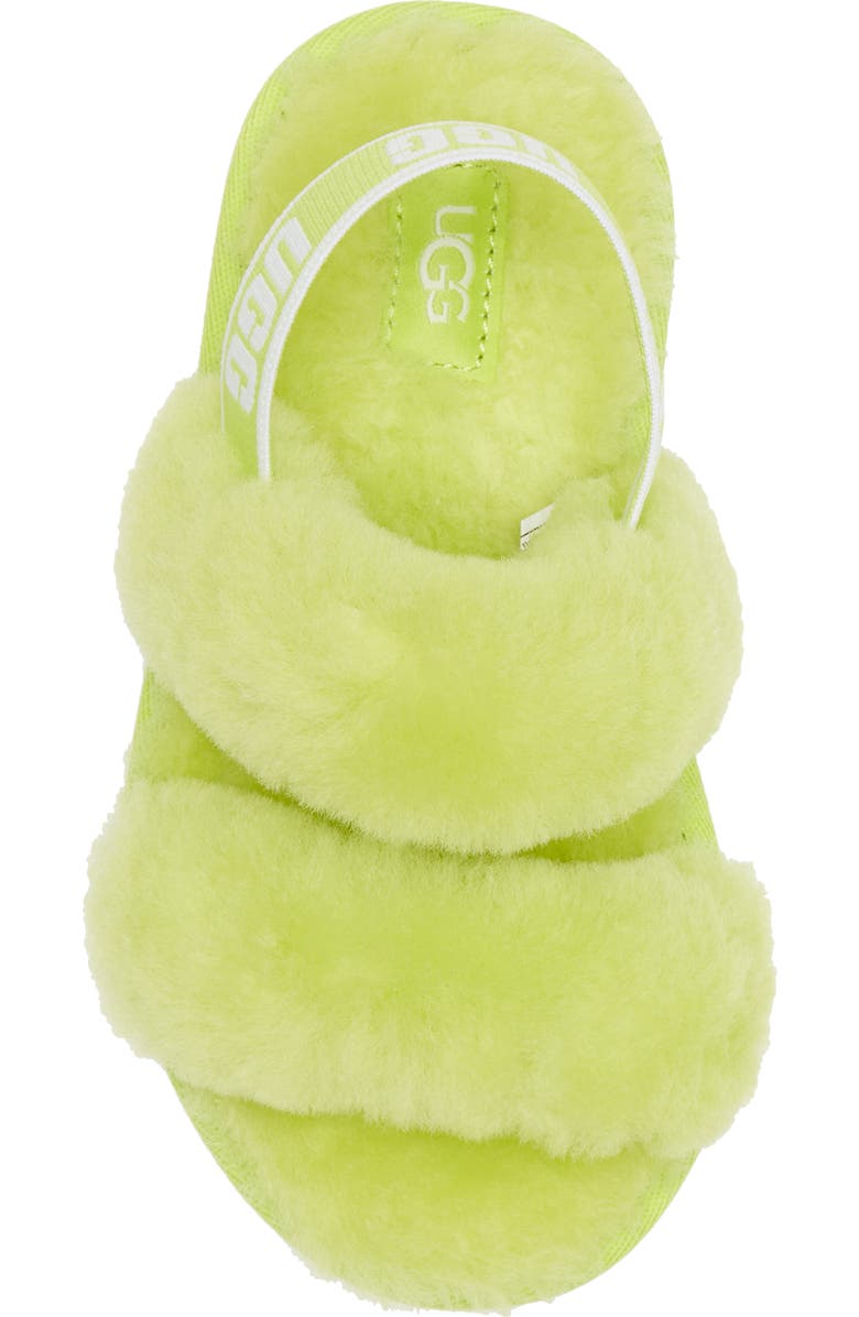 UGG<sup>®</sup> Oh Yeah Genuine Shearling Slingback Slipper, Alternate, color,