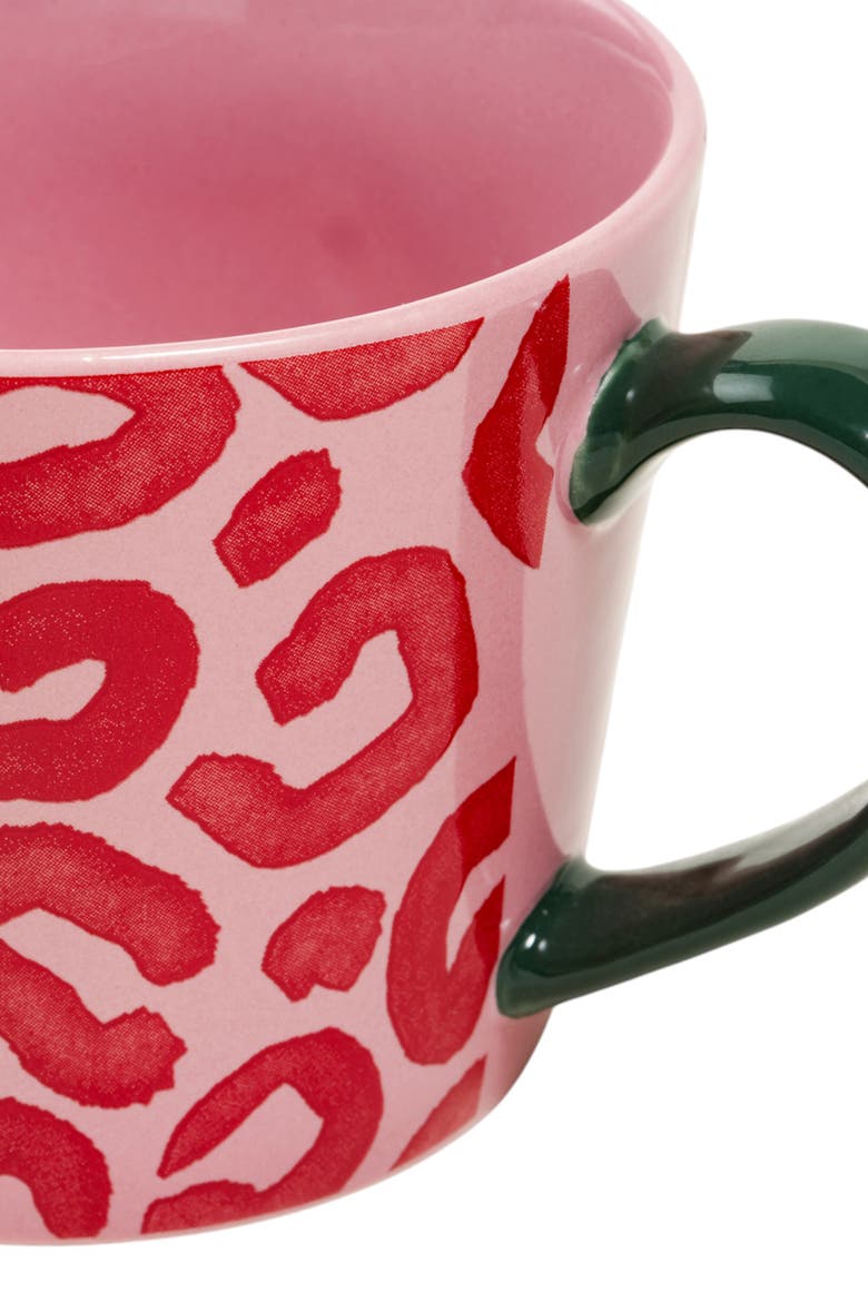 Luohu Porcelain Animal Print Mug 12 oz Set of 3, Alternate, color, Pink