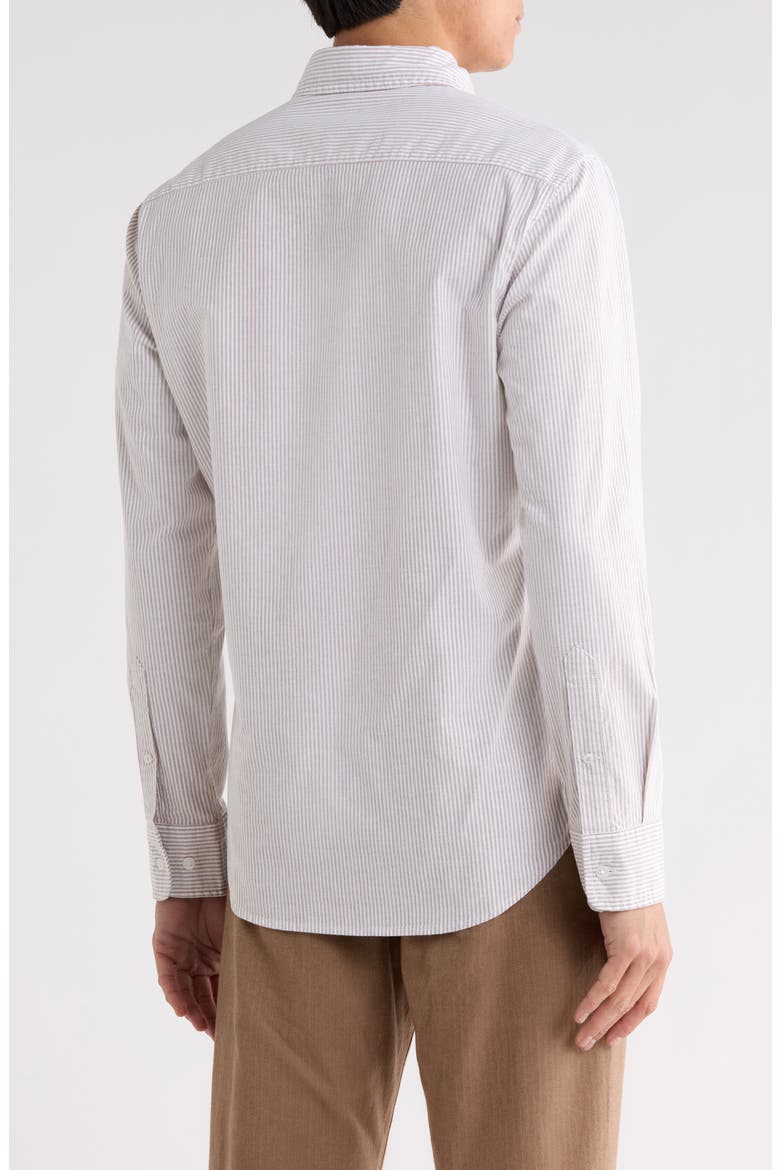 Slim Fit Stretch Oxford Shirt, Alternate, color, CHELSEA STRIPE C47