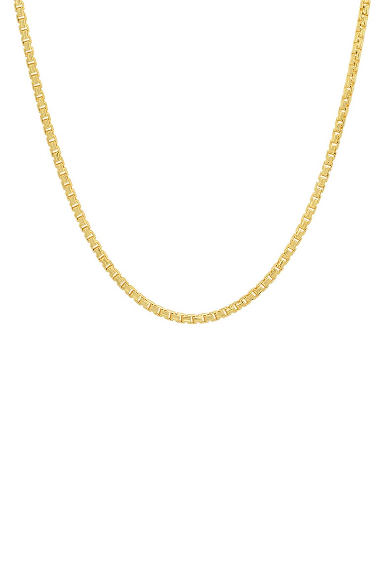14K Yellow Gold Round Box Chain Necklace, Main, color, GOLD