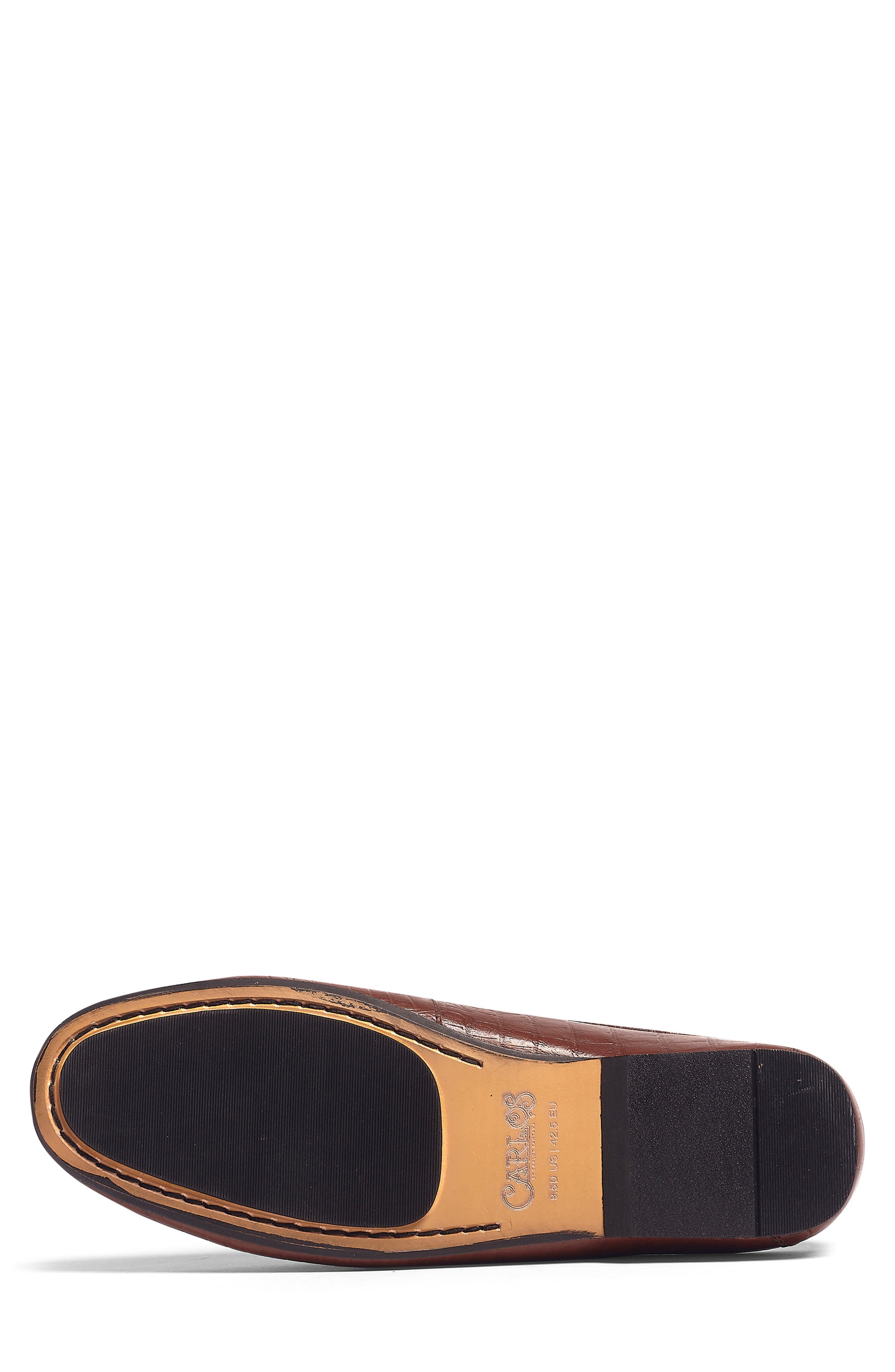 CARLOS SANTANA Cronos Alli Croc Embossed Mule, Alternate, color, Brown