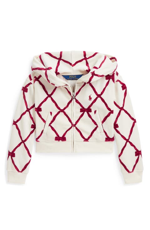 Kids' Velour Boxy Hoodie