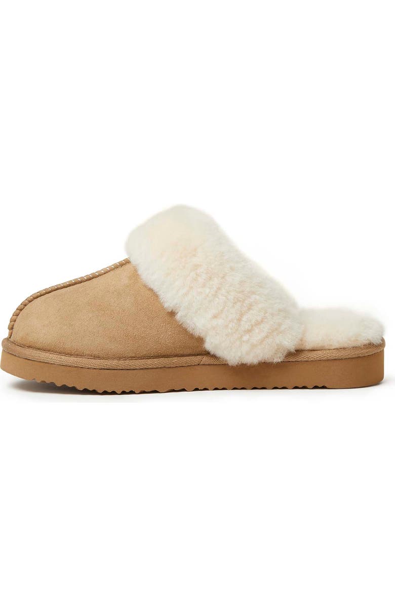 DEARFOAMS Fireside Sydney Genuine Shearling Scuff Slipper, Alternate, color, Driftwood