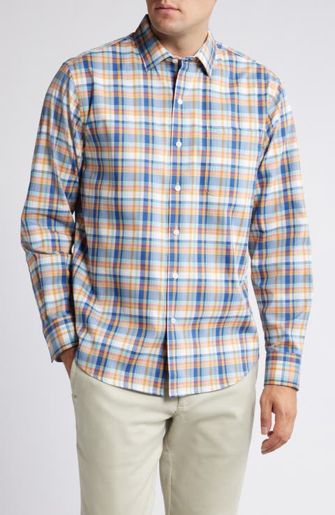 Sarasota Grenada Check Stretch Button-Up Shirt