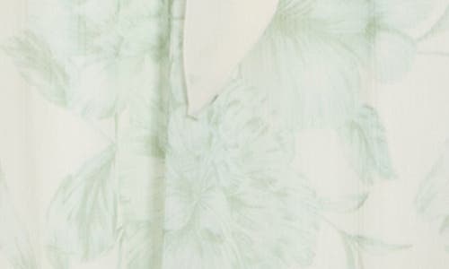 Calvin Klein Floral Sleeveless Chiffon High-low Dress