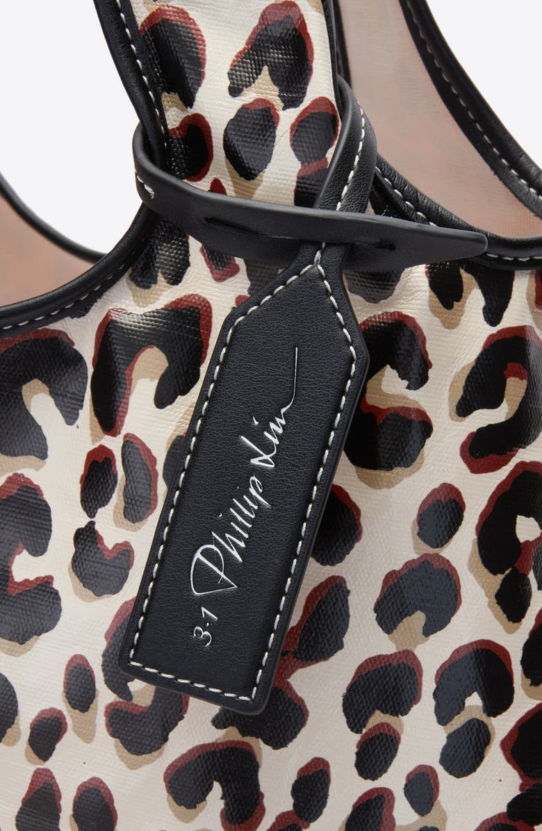 3.1 Phillip Lim Leopard Print Market Tote Bag, Alternate, color, Leopard Print