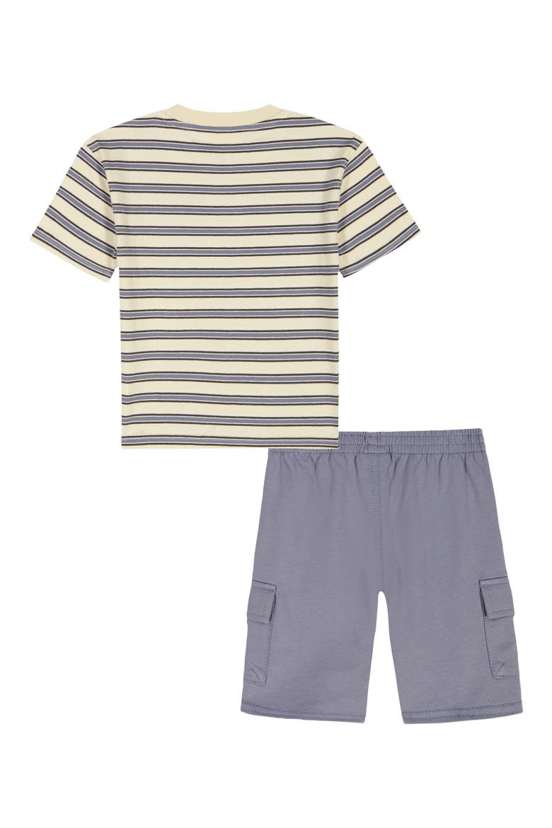 Pocket T-Shirt & Cargo Shorts Set, Alternate, color, BLUE