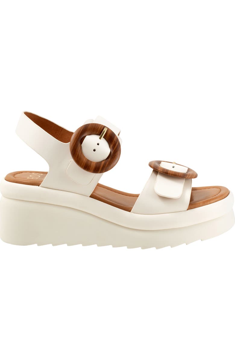 EOS FOOTWEAR Menorcas Slingback Platform Wedge Sandal, Alternate, color,