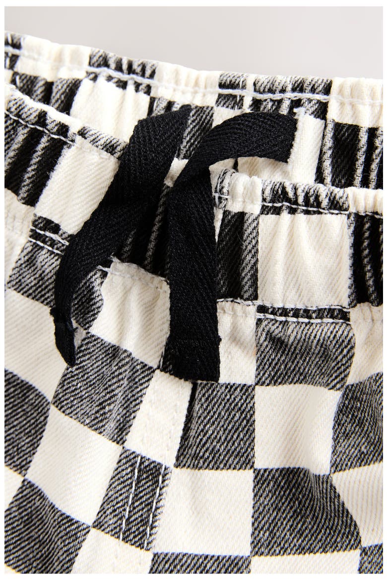 Kids' Checkerboard Pants, Alternate, color, BLACK