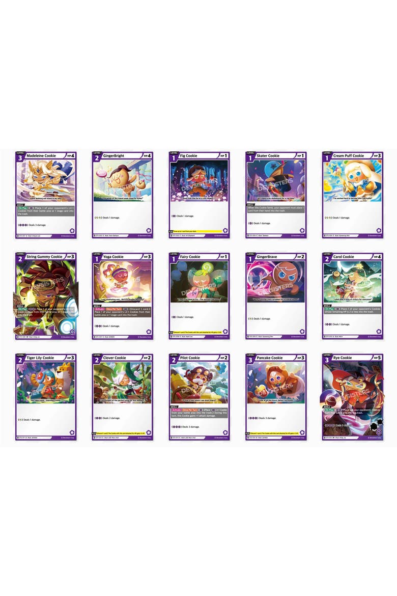 CookieRun Braverse Trading Card Game, Starter Deck Purple, Complex Game Play, Alternate, color, Multicolored