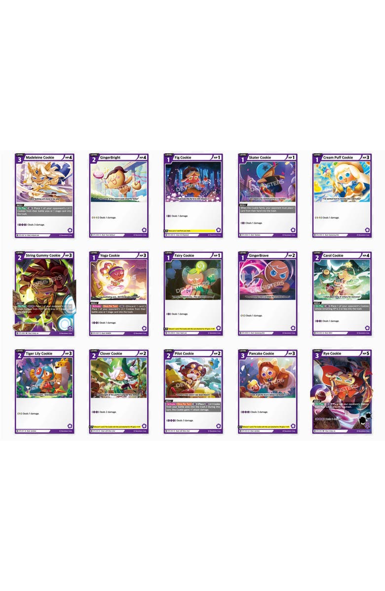 DevSisters CookieRun Braverse Trading Card Game, Starter Deck Purple, Complex Game Play, Alternate, color, Multicolored