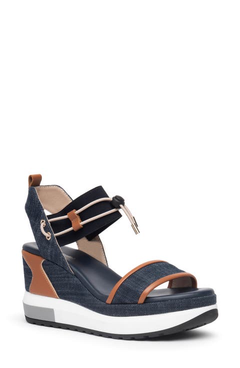 Bungee Platform Wedge Sandal (Women)