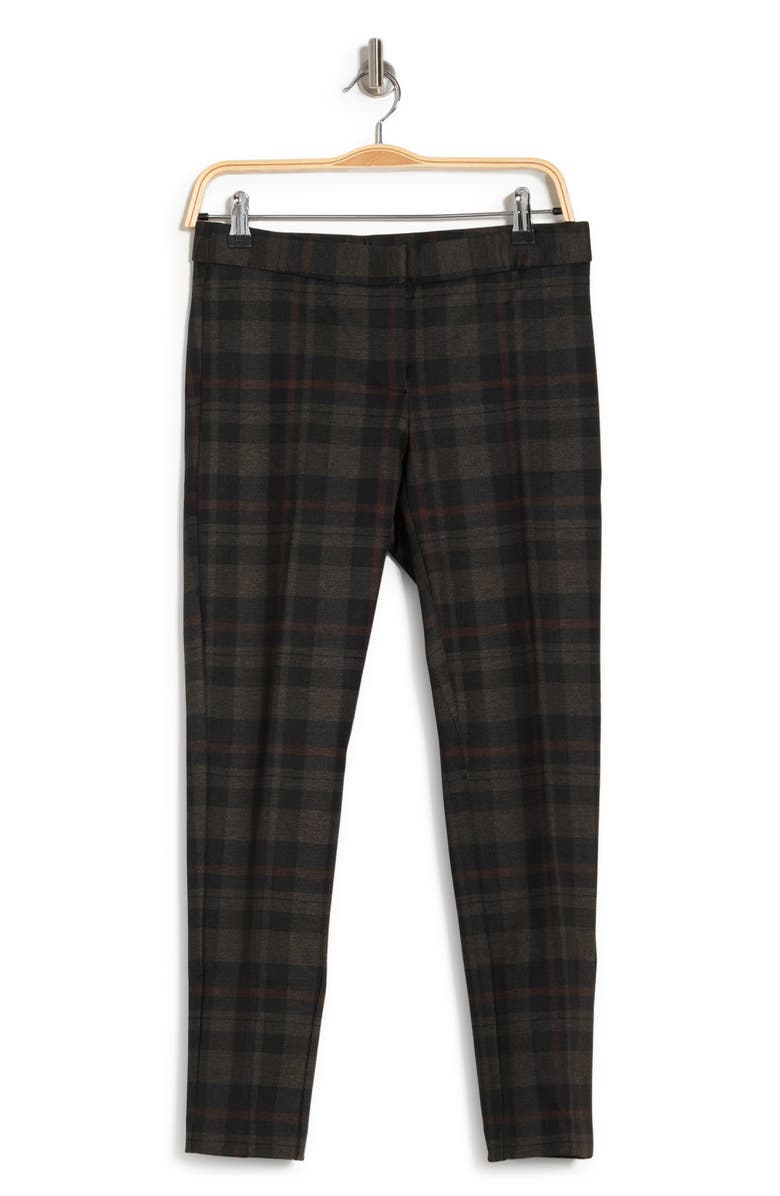 Amanda & Chelsea Amanda Plaid Pants, Alternate, color, Black/Brown