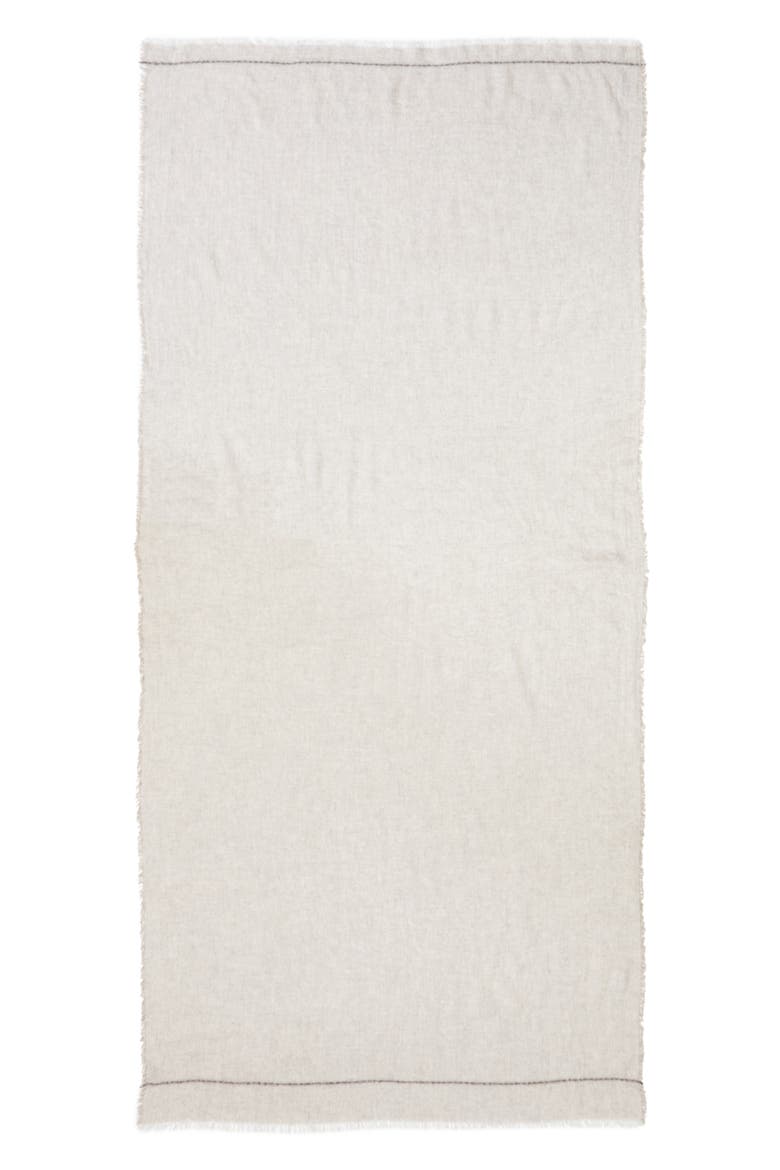 Usan Cashmere Fringe Scarf, Alternate, color, RU7719 NATURAL