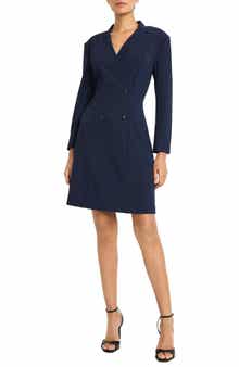 Long Sleeve Tuxedo Dress