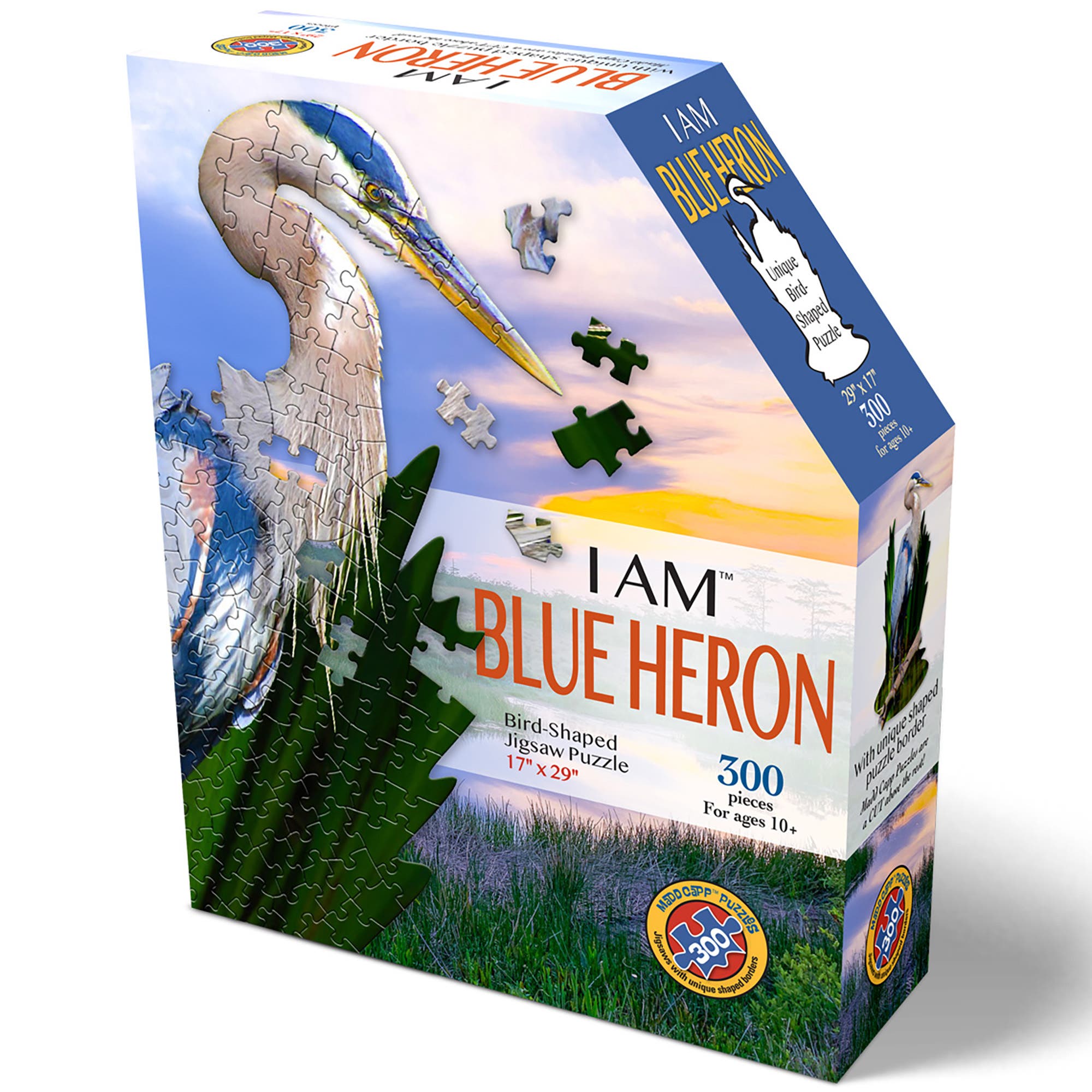 Madd Capp BLUE HERON 300 Piece Jigsaw Puzzle in Multicolored 