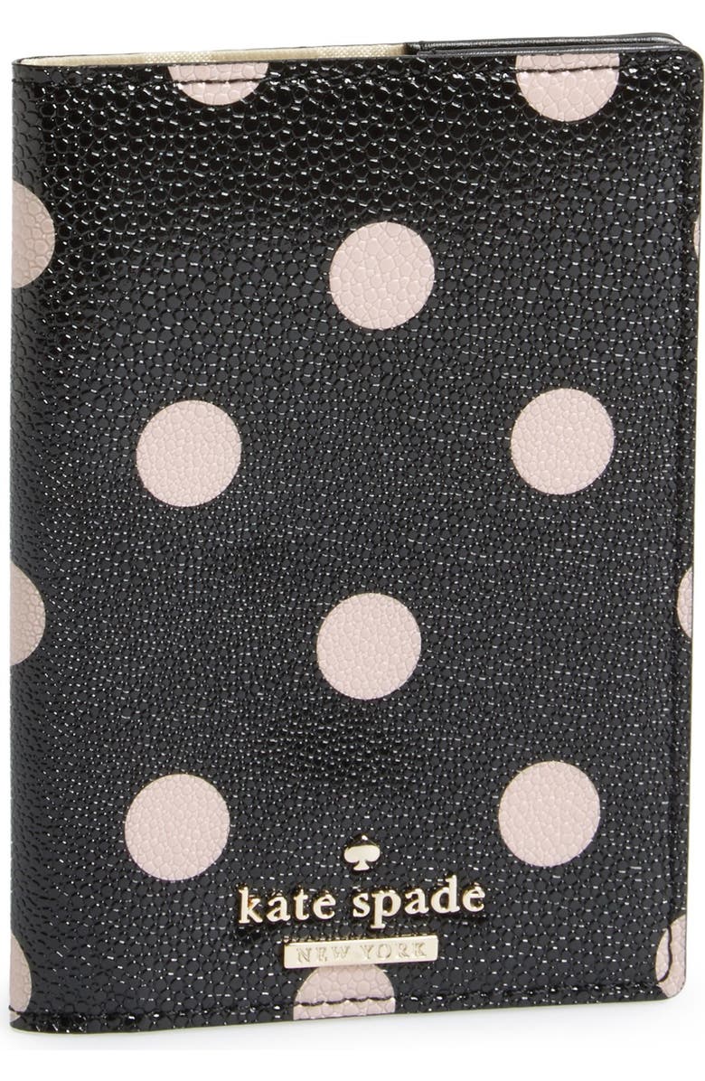Kate Spade New York 'cedar street dot' passport holder, Main, color,