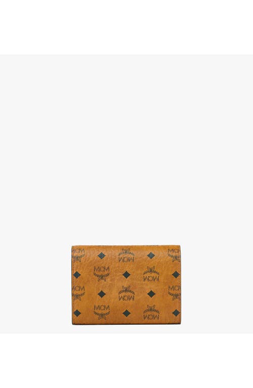 Mcm Aren Trifold Wallet In Brown