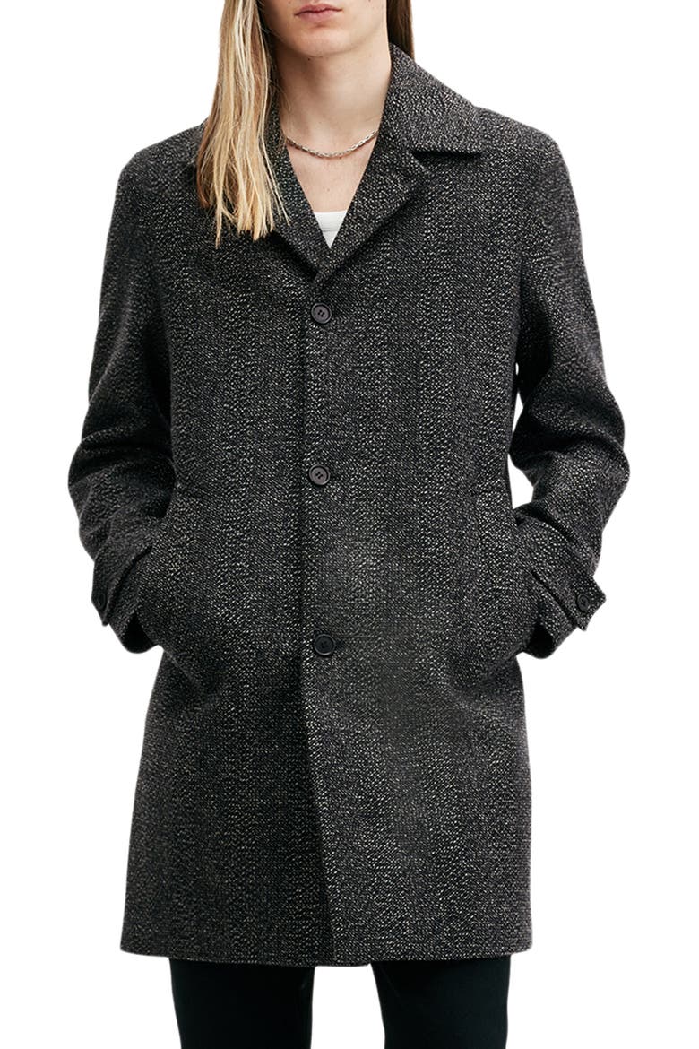 Fincher Wool Blend Coat, Main, color, BROWN