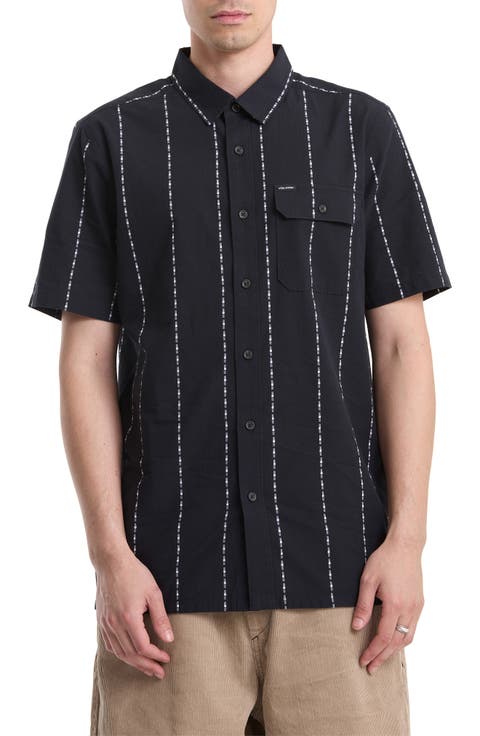 Whitworth Stripe Short Sleeve Button-Up Shirt