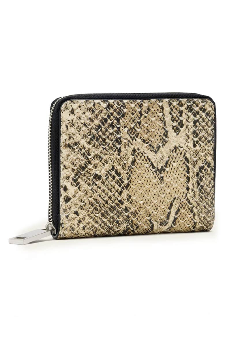 Lena Hex Leather Zip Wallet, Alternate, color, DESERT WHITE