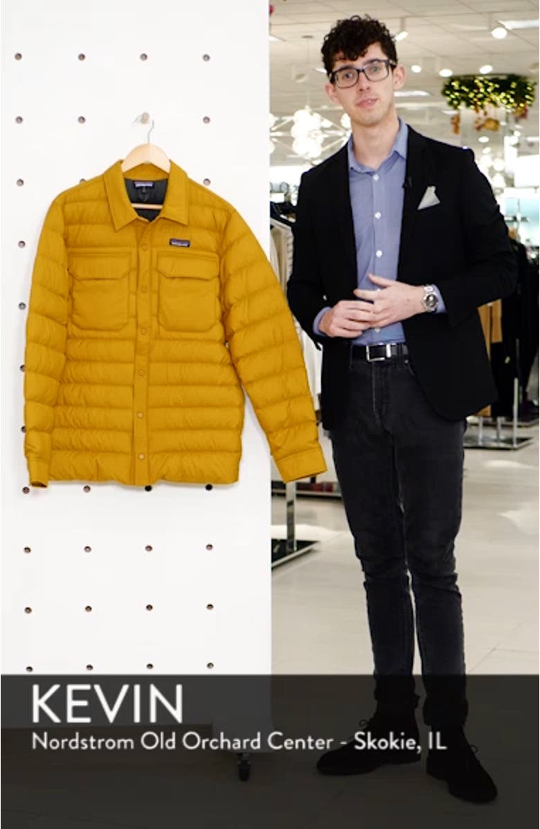 Silent Water Repellent 700-Fill Power Down Shirt Jacket, sales video thumbnail