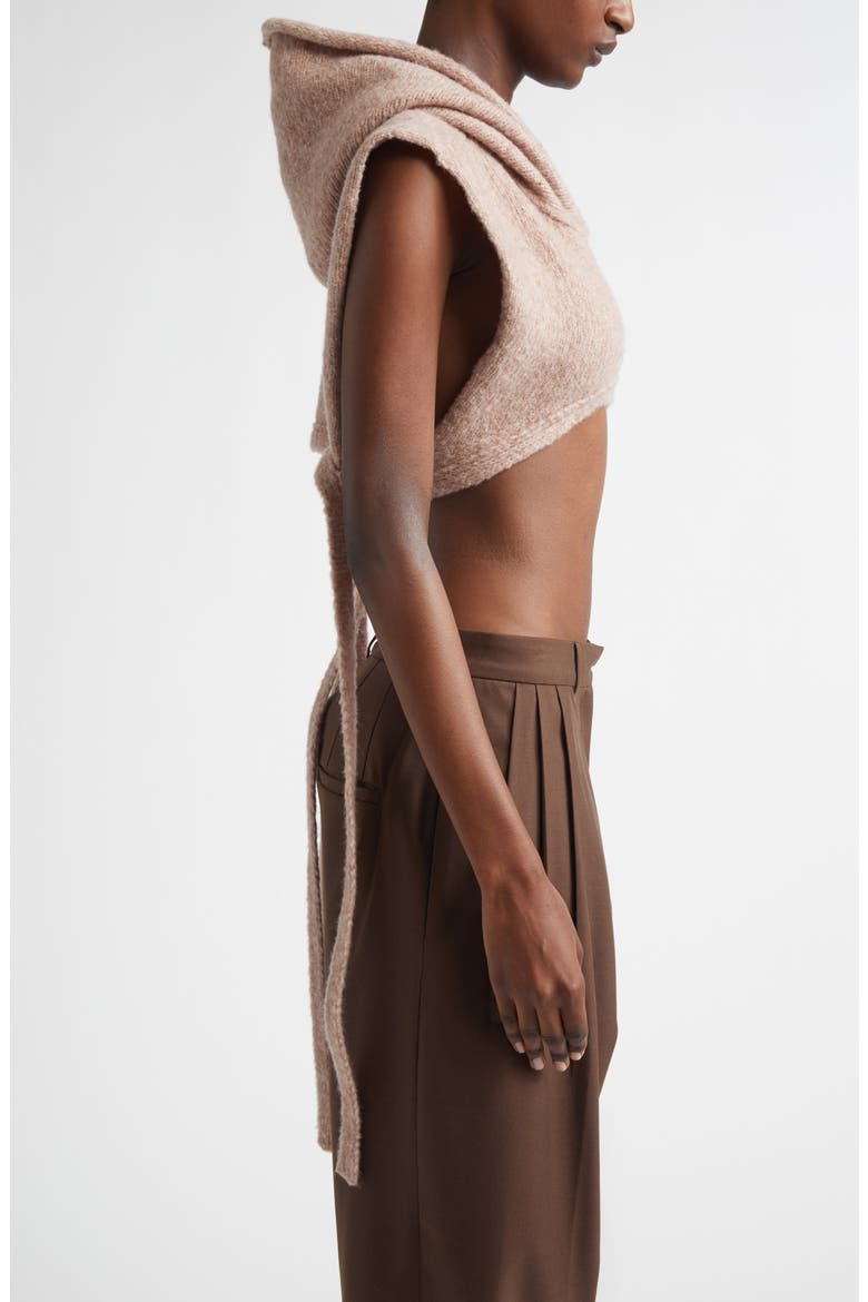 Hooded Wool Blend Dickie, Alternate, color, MAUVE MELANGE