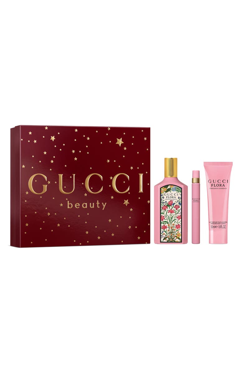 Gucci Flora Gorgeous Gardenia 3-Piece Gift Set, Main, color,