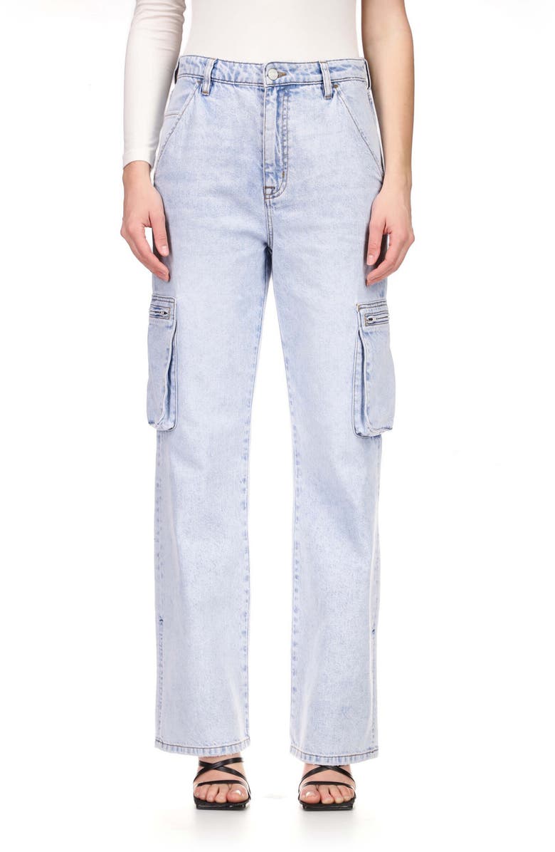 Sanctuary The Cargo High Waist Relaxed Fit Jeans, Alternate, color,