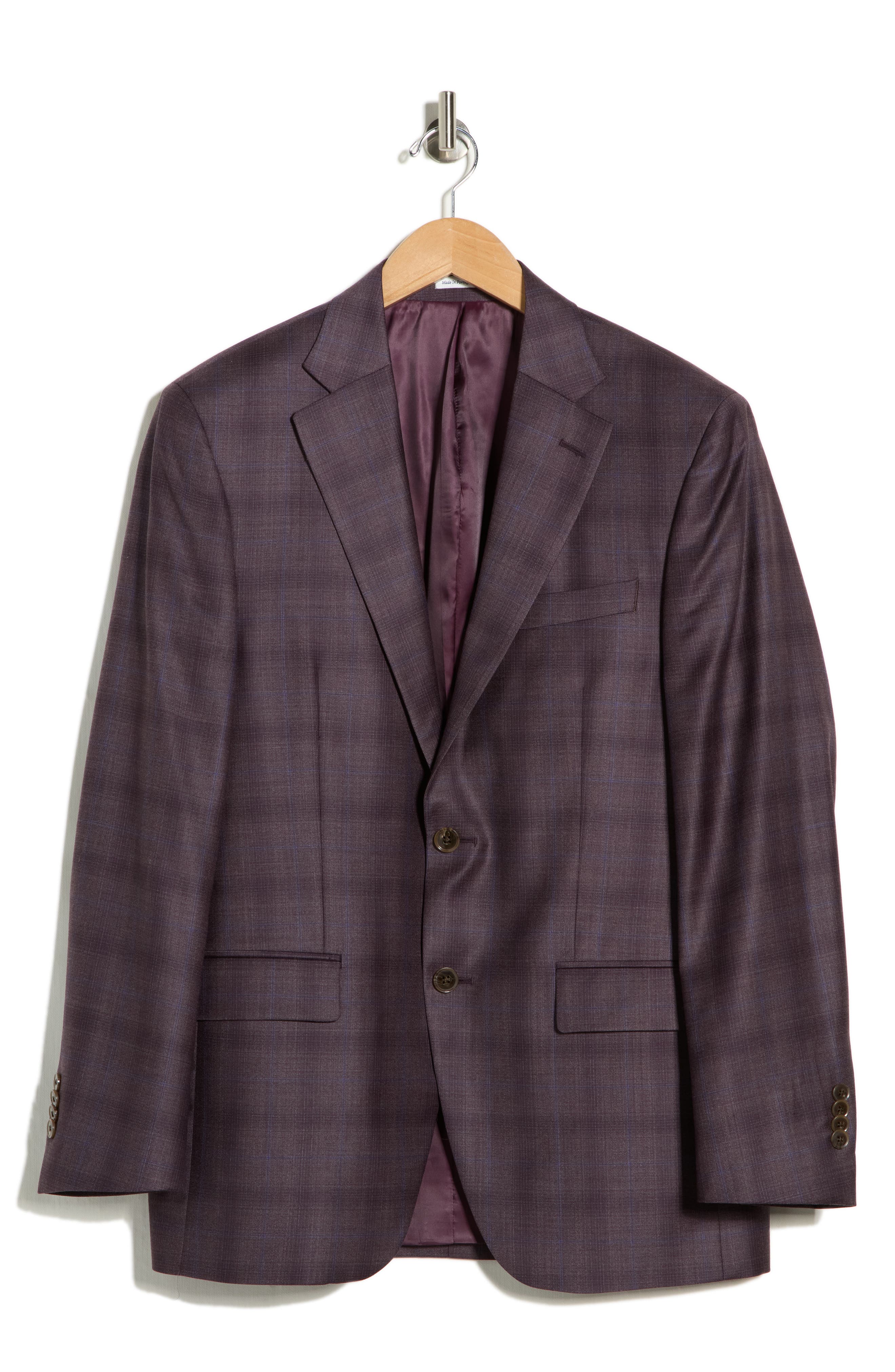Peter Millar Flynn Classic Fit Plaid Wool Sport Coat