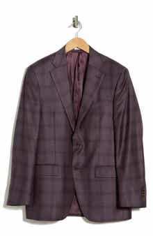 Peter Millar Flynn Classic Fit Plaid Wool Sport Coat