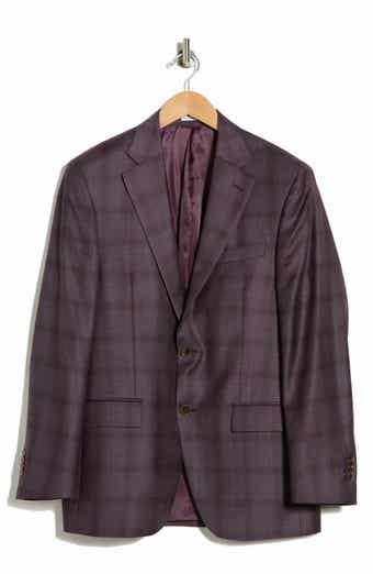 Peter Millar Flynn Classic Fit Plaid Wool Sport Coat