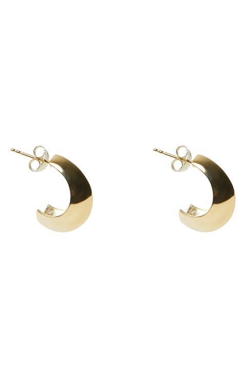 Knife Edge Hoop Earrings