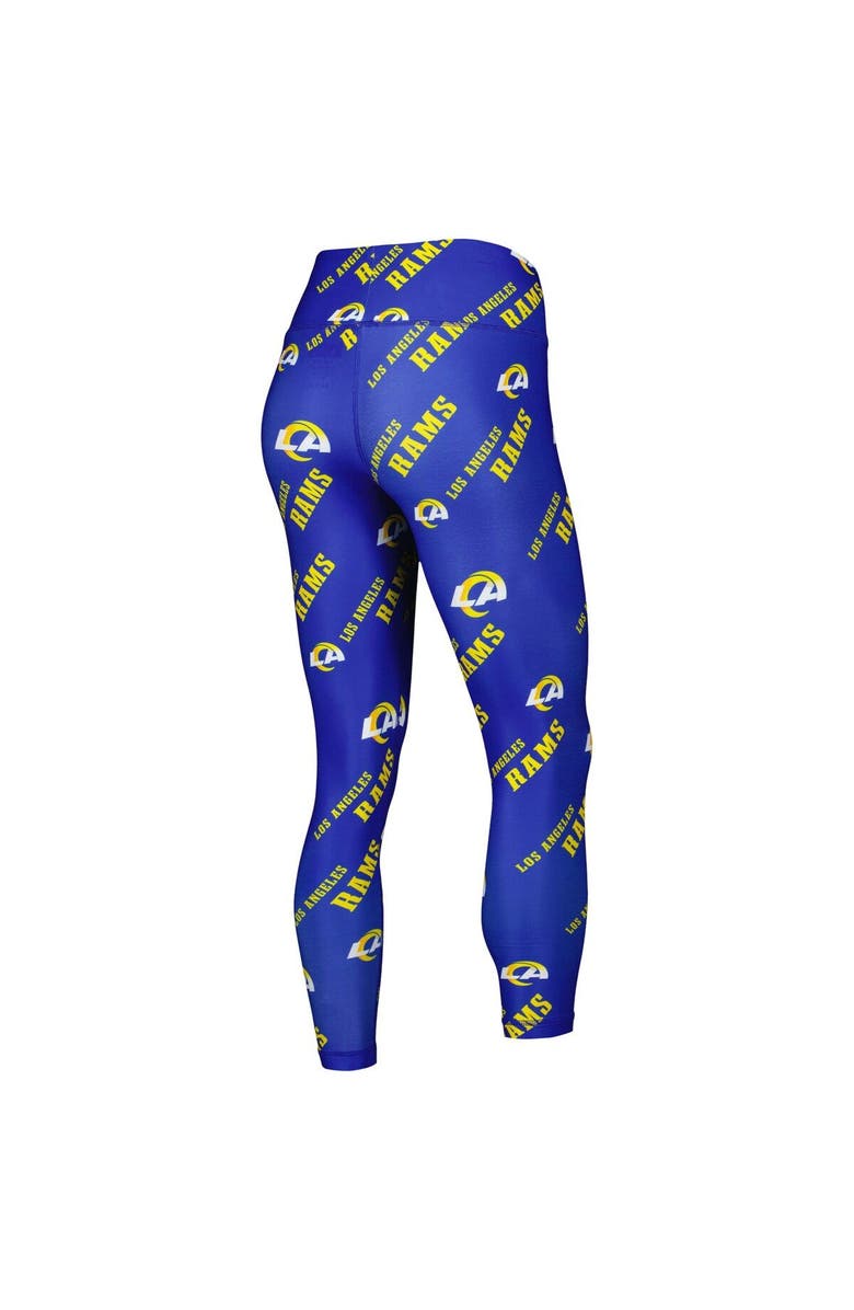 CONCEPTS SPORT Women's Concepts Sport Royal Los Angeles Rams Breakthrough Allover Print Lounge Leggings, Alternate, color, Royal