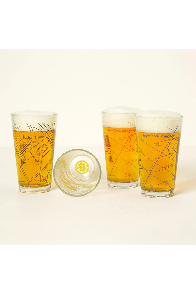 NHL Arena Map Pint Glasses - Set of 2, Main, color, Pittsburgh Penguins