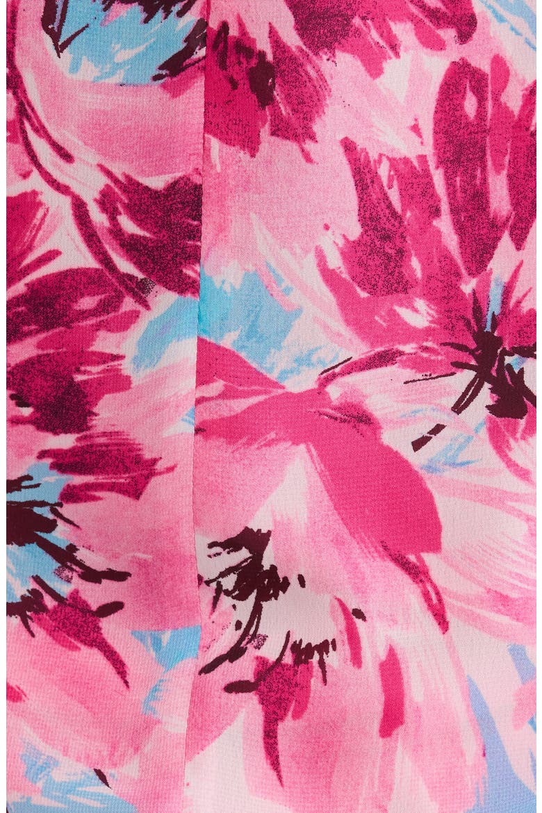 Floral Print Ruffle Top, Alternate, color, LILY WHITE MULTI