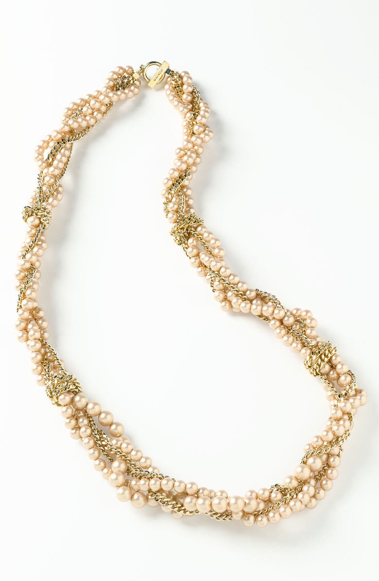 Givenchy Glass Pearl Multistrand Necklace, Alternate, color, 