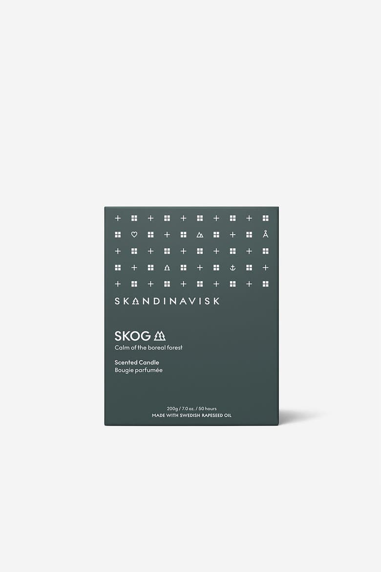 SKOG Scented Candle 200g, Alternate, color, Green