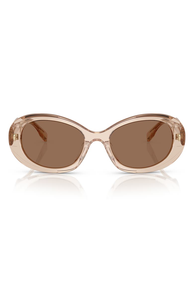 Tory Burch 53mm Oval Sunglasses, Main, color,