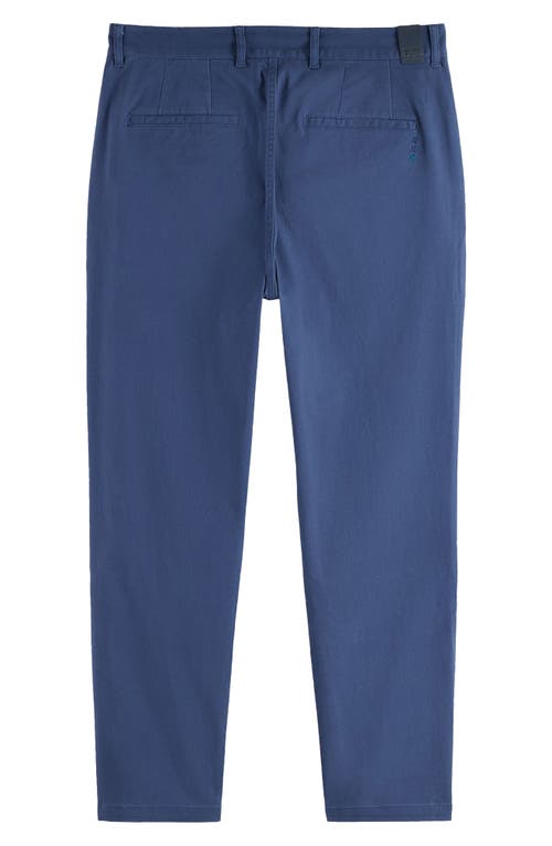 Scotch & Soda Drift Stretch Cotton Chinos In Blue