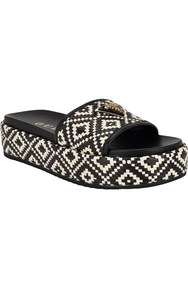 GUESS Longoh Platform Sandal, Main, color,