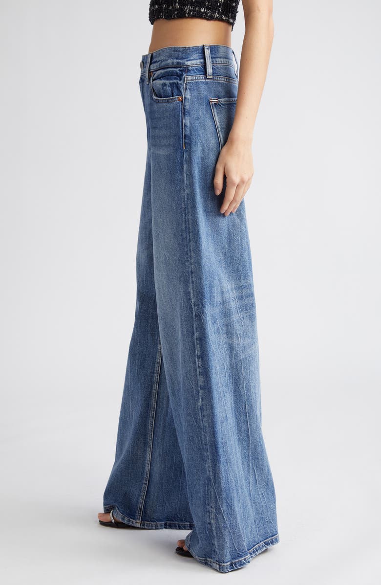 Alice + Olivia Trish Mid Waist Baggy Jeans, Alternate, color, Brooklyn Blue