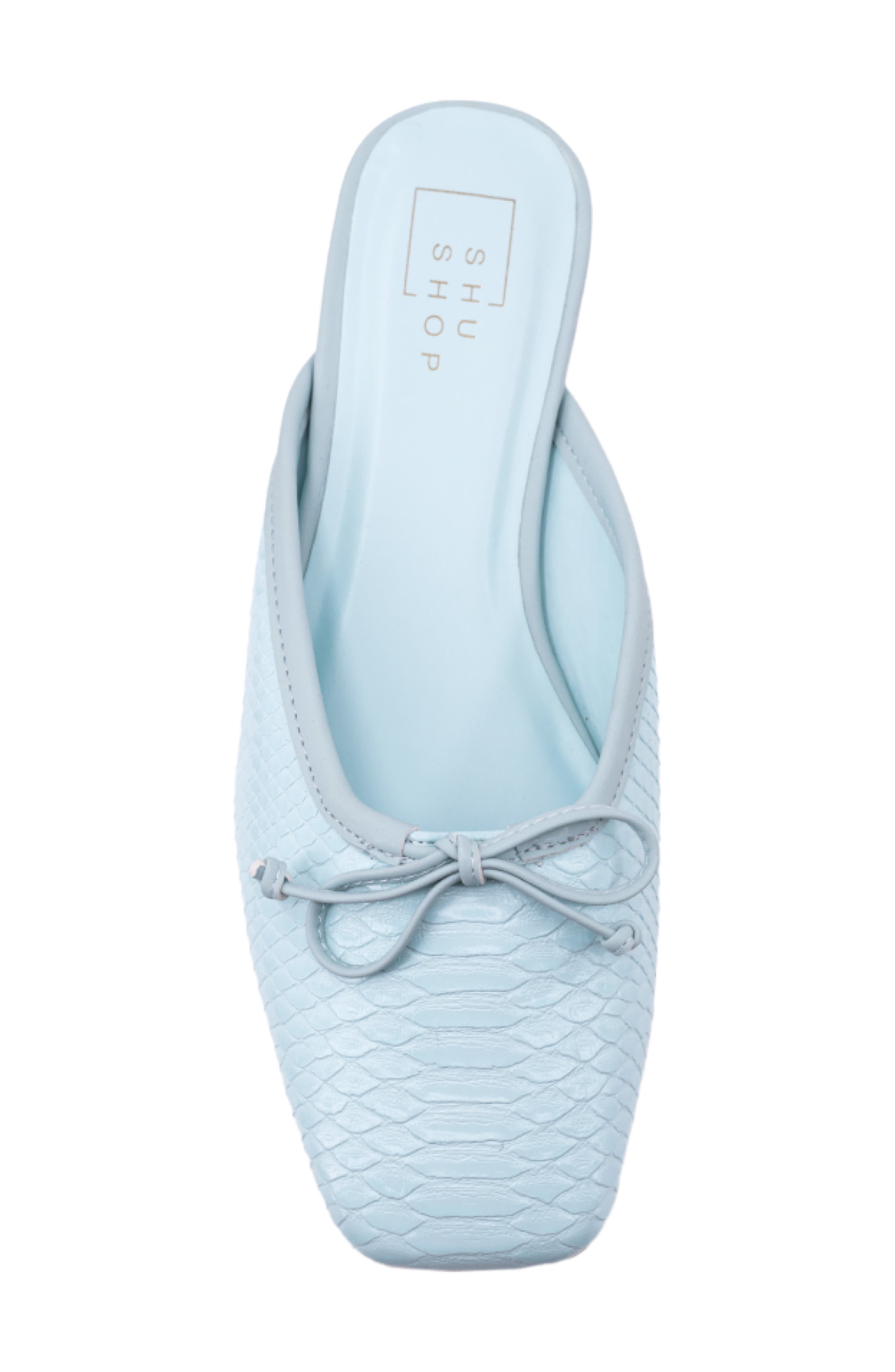 Andrea Slide Flat, Alternate, color, MINT SNAKE
