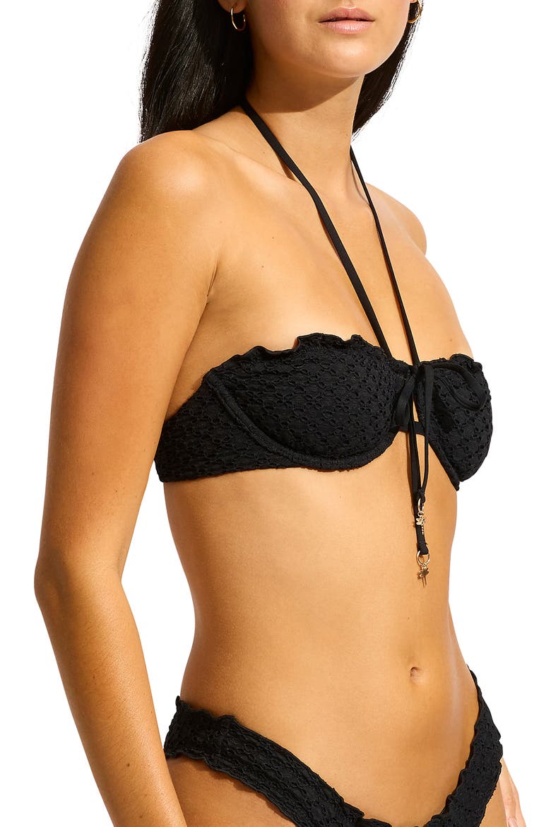 Underwire Bikini Top, Alternate, color, BLACK