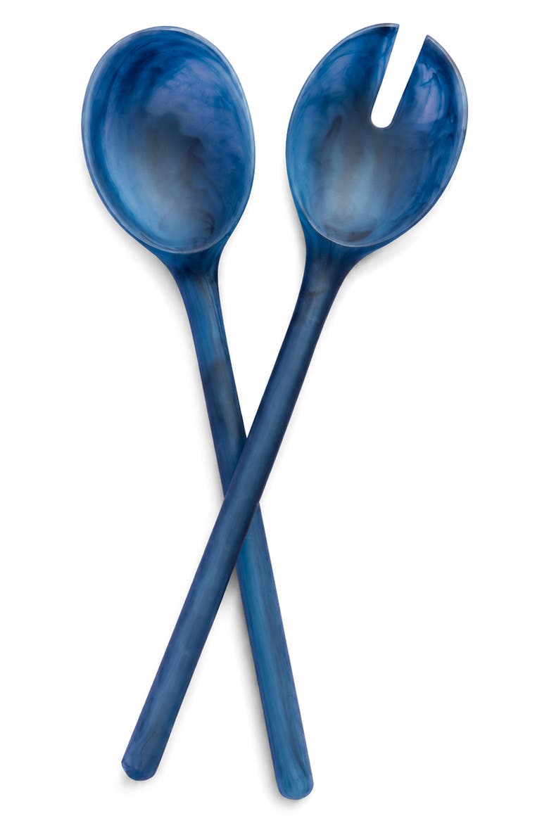 Amber Salad Servers, Main, color, BLUE