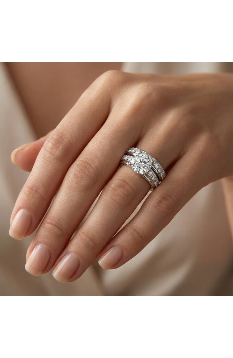 Bliss Diamond Certified 2 1/2Ct Diamond Engagement Wedding Ring Set 14k Gold Lab Grown, Alternate, color, 14K White Gold