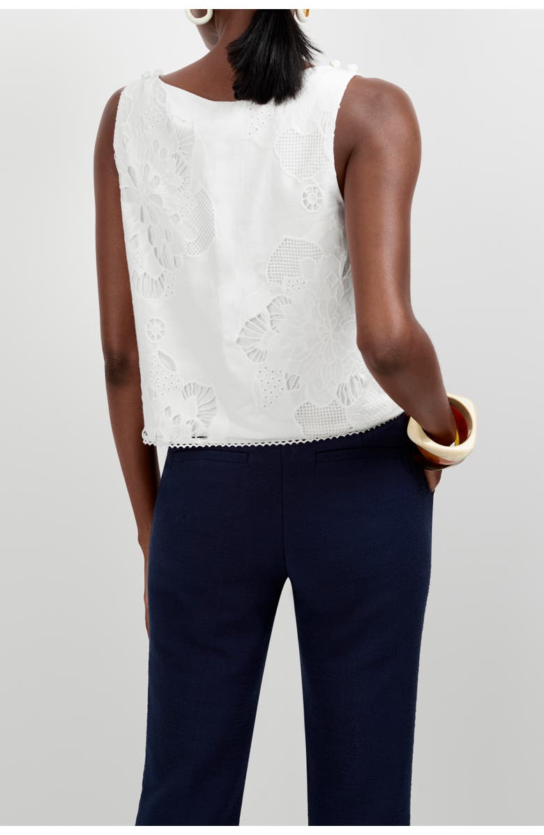 Trina Turk Alessandra Top, Alternate, color, Whitewash